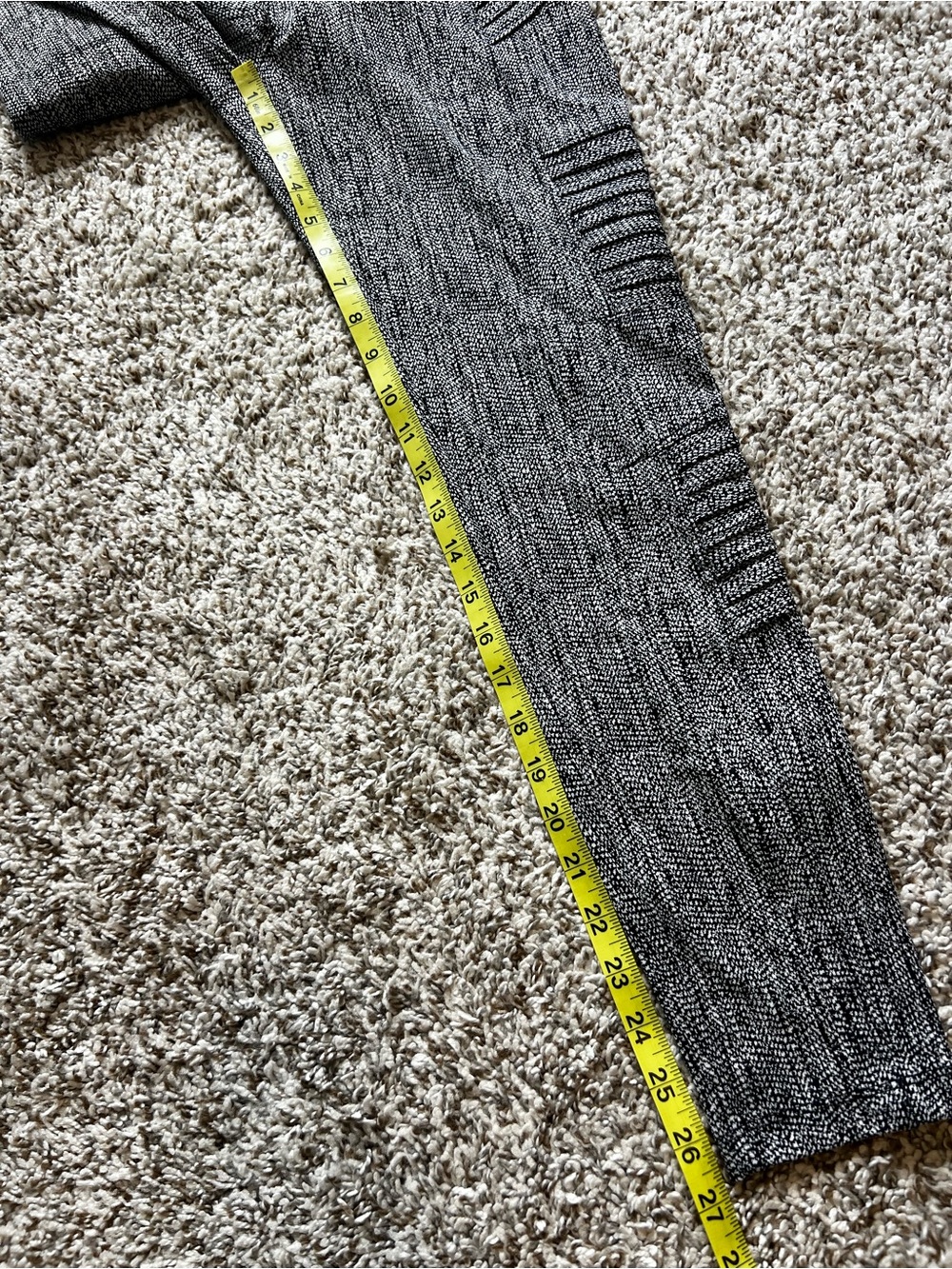 Athleta Delancey Textured Moto Tight Sz S - Picture 10 of 11